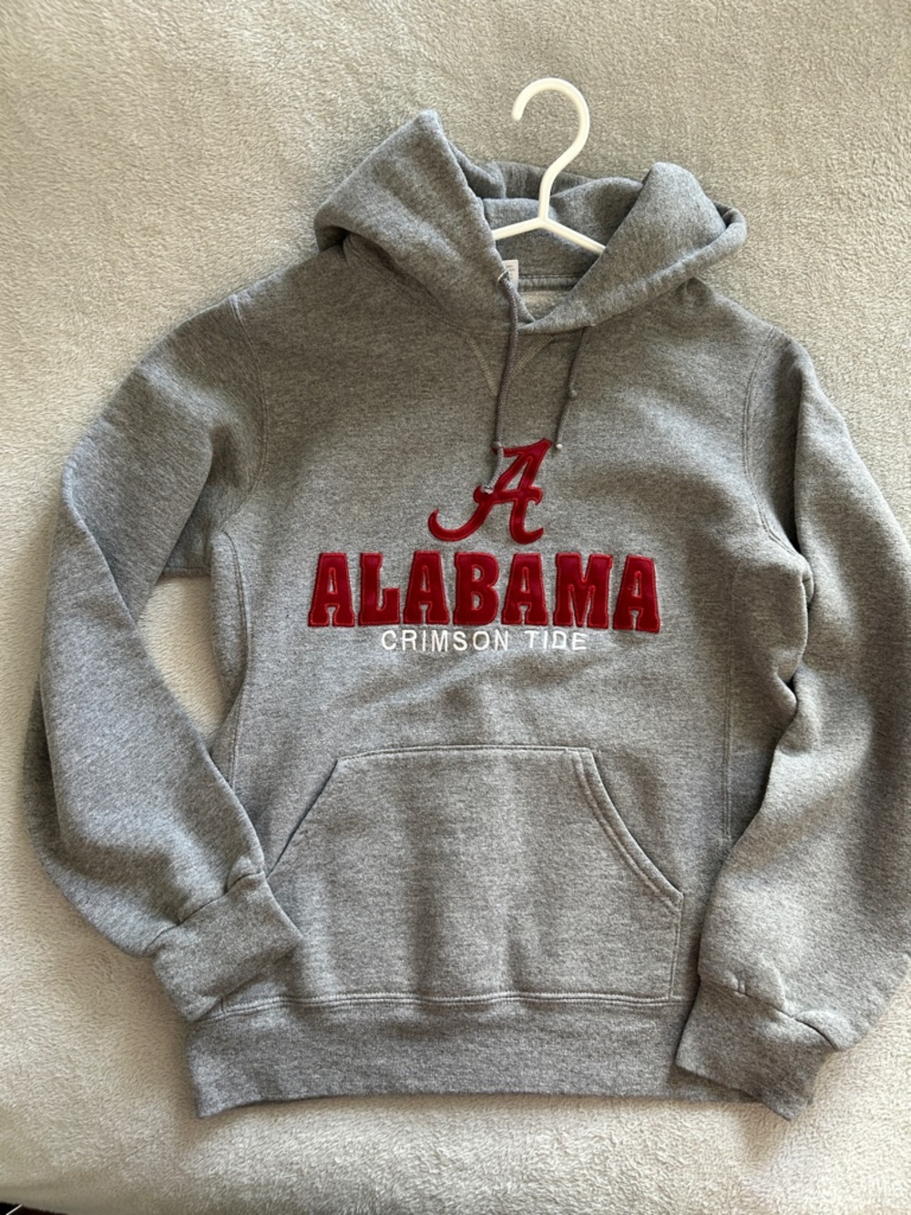 Russell Athletic Gray Hoodie with Red ALABAMA CRIMSON TIDE Logo